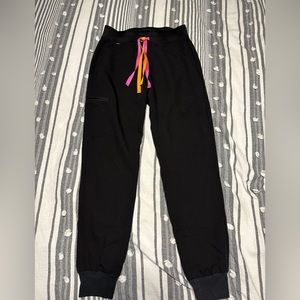 Black Zamora jogger limited edition with orange and pink strings
